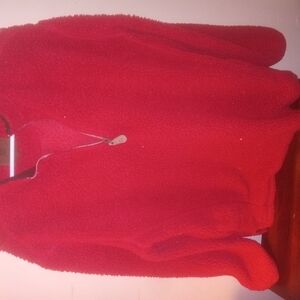 Cozy Red Fleece Pullover
